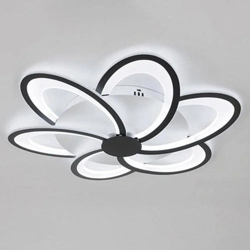 6 Heads Floral Shape LED Ceiling Light APP / Remote Control Modern Ceiling Lamp for Dining Room - 1