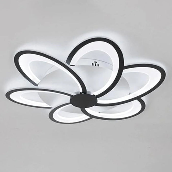 6 Heads Floral Shape LED Ceiling Light APP / Remote Control Modern Ceiling Lamp for Dining Room - 1