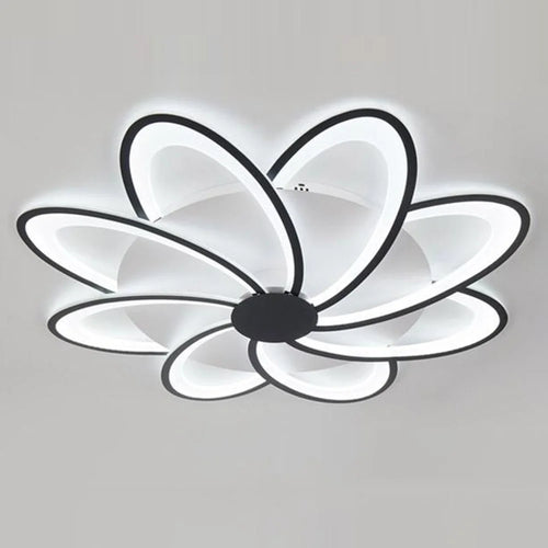 8 Heads Floral Shape LED Ceiling Light APP / Remote Control Modern Ceiling Lamp for Dining Room - 1