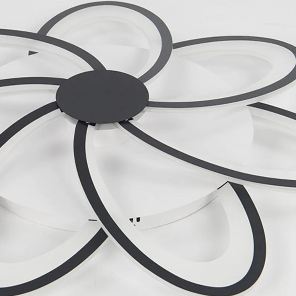 8 Heads Floral Shape LED Ceiling Light APP / Remote Control Modern Ceiling Lamp for Dining Room - 4