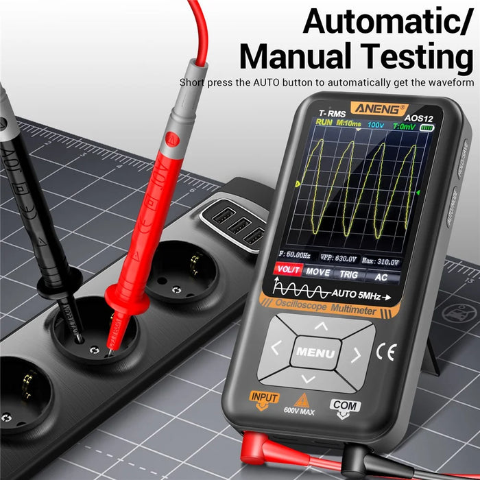 ANENG AOS12 2 In 1 Smart Color Screen Digital Oscilloscope Portable Handheld Multimeter - 6