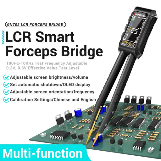 ANENG GN702 Digital Tweezers Bridge Multimeter LCR Clamp Meter Bridge Tester Inductance Measuring Tool - 2