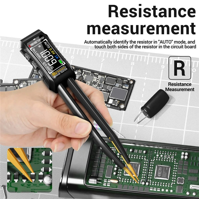 ANENG GN702 Digital Tweezers Bridge Multimeter LCR Clamp Meter Bridge Tester Inductance Measuring Tool - 6