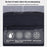 4038 For Men Portable Travel Toiletry Bag Oxford Cloth Waterproof Foldable Cosmetic Organizer, Size L - Black - 3