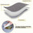 7035 Portable Picnic Tote Insulated Bag Oxford Fabric Large Capacity Outdoor Camping Lunch Box - Grey - 3
