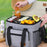7035 Portable Picnic Tote Insulated Bag Oxford Fabric Large Capacity Outdoor Camping Lunch Box - Grey - 4