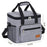 7035 Portable Picnic Tote Insulated Bag Oxford Fabric Large Capacity Outdoor Camping Lunch Box - Grey - 7