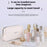 8083 Letter Pattern Portable Cosmetic Bag Travel Makeup Organizer Toiletry Storage Pouch - White - 2