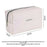 8083 Letter Pattern Portable Cosmetic Bag Travel Makeup Organizer Toiletry Storage Pouch - White - 7
