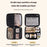 8084 Portable Double Layer Makeup Organizer Large Capacity Travel Toiletry Bag Cosmetic Brush Storage Handbag - White - 2