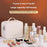 8084 Portable Double Layer Makeup Organizer Large Capacity Travel Toiletry Bag Cosmetic Brush Storage Handbag - White - 4