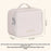 8084 Portable Double Layer Makeup Organizer Large Capacity Travel Toiletry Bag Cosmetic Brush Storage Handbag - White - 7