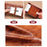 BANYANU N2039M Genuine Leather Wallet for Men Multi Card Slots RFID Blocking Money Clip - Brown - 7