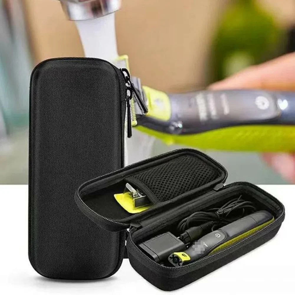 For Philips Oneblade Razor EVA Storage Case Portable Shockproof Travel Bag Shaver Organizer Box - Black - 3