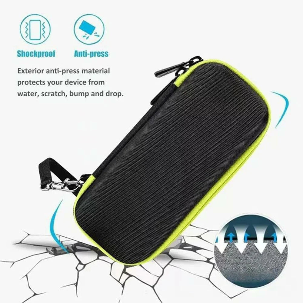 For Philips Oneblade Razor EVA Storage Case Portable Shockproof Travel Bag Shaver Organizer Box - Black - 4