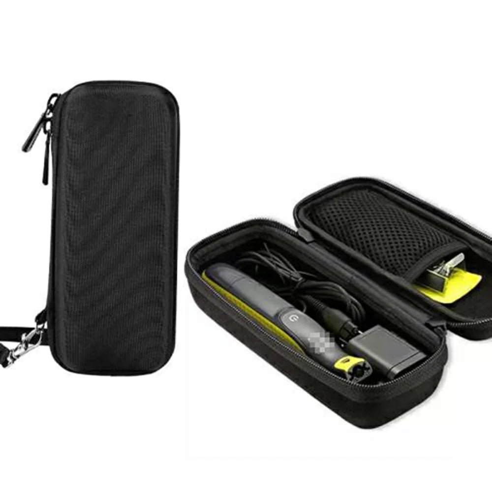 For Philips Oneblade Razor EVA Storage Case Portable Shockproof Travel Bag Shaver Organizer Box - Black - 5