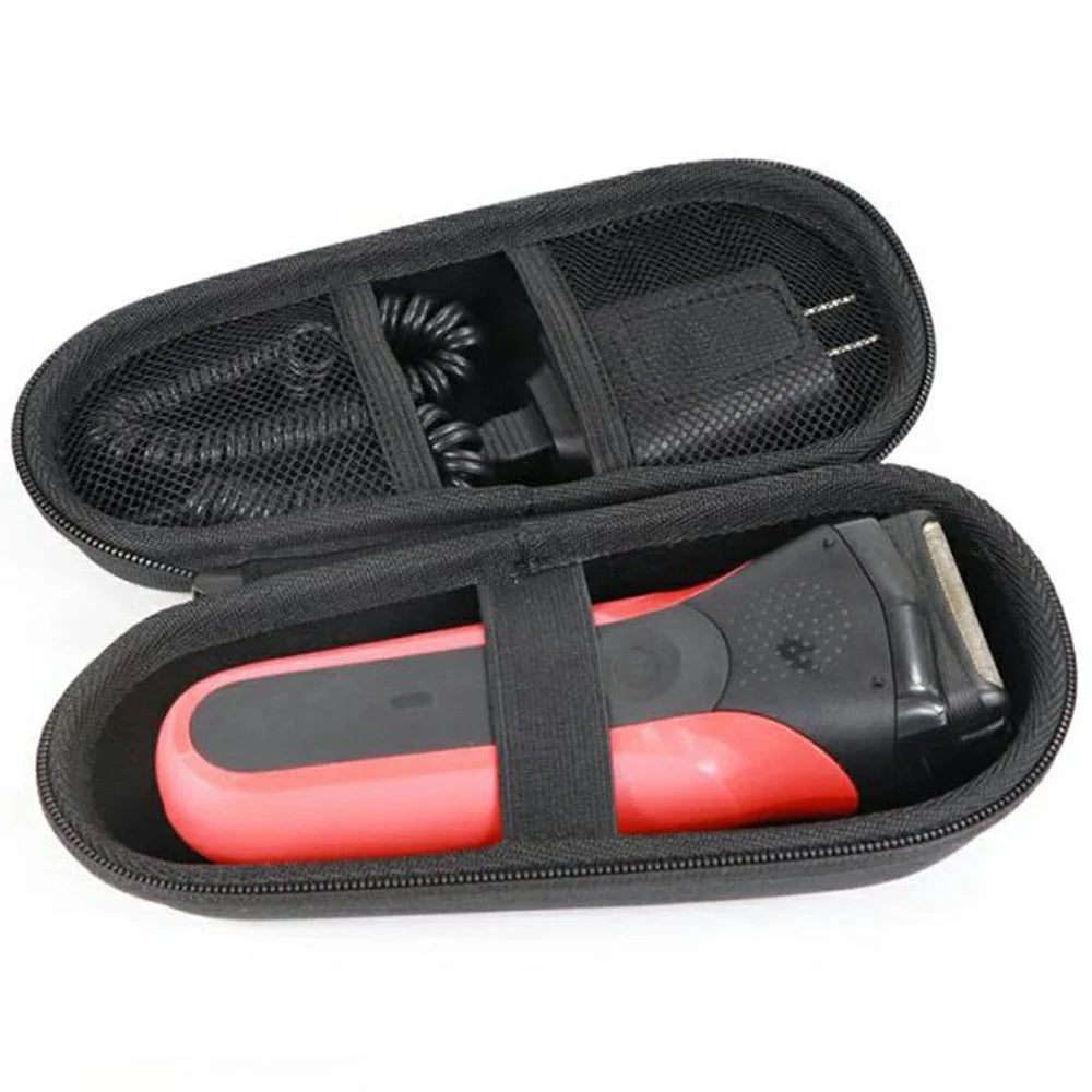 For Braun Series Electric Shaver EVA Storage Case Portable Anti Shock Travel Bag Protective Organizer - Black - 3