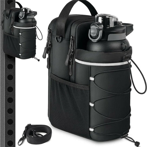 Magnetic Water Bottle Holder for Gym Fitness Reflective Outdoor Crossbody Bag with Strong Magnets - 1