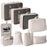 8Pcs / Set Portable Travel Business Trips Organizer Foldable Clothes Shoes Toiletry Storage Bags - Beige - 1