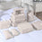 8Pcs / Set Portable Travel Business Trips Organizer Foldable Clothes Shoes Toiletry Storage Bags - Beige - 2