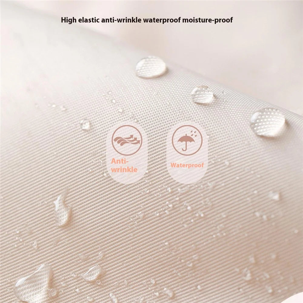 9Pcs / Set Portable Travel Business Trips Organizer Foldable Clothes Shoes Toiletry Cosmetic Storage Bags - Beige - 4