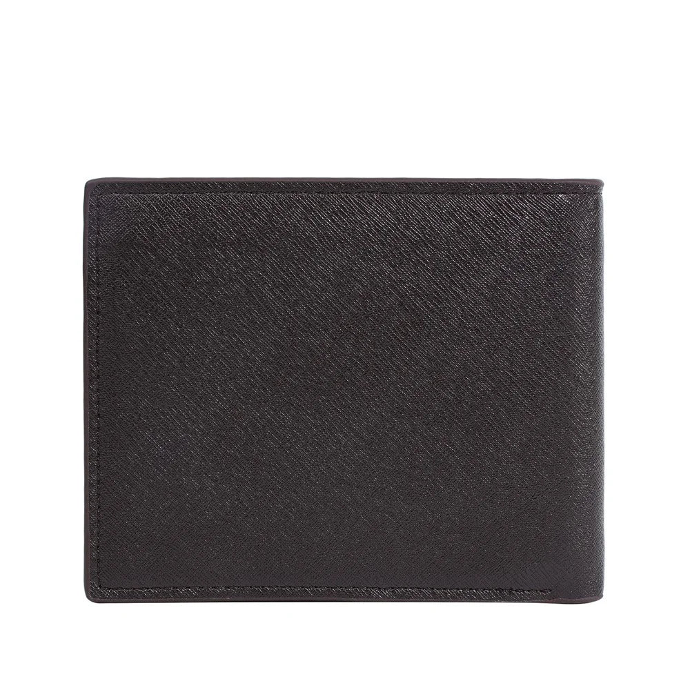 BAELLERRY D3066 RFID Blocking Zipper Wallet Business PU Leather Folding Money Bag - Coffee - 6