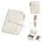 BAELLERRY N8354 Mini Wallet Compact Slim Coin Purse Trendy Design Folding Money Bag - Beige - 1