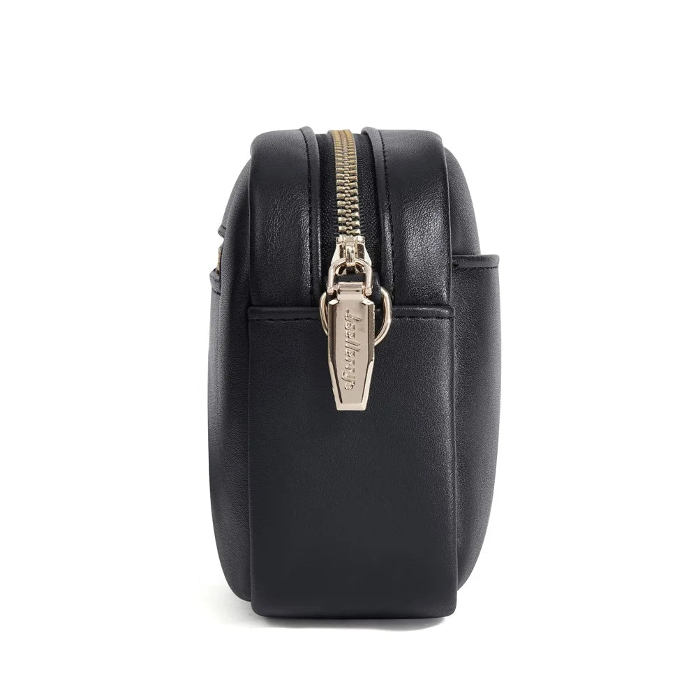 BAELLERRY N8938 PU Leather Crossbody Bag Fashion Shoulder Purse Large Capacity Phone Bag Casual - Black - 4