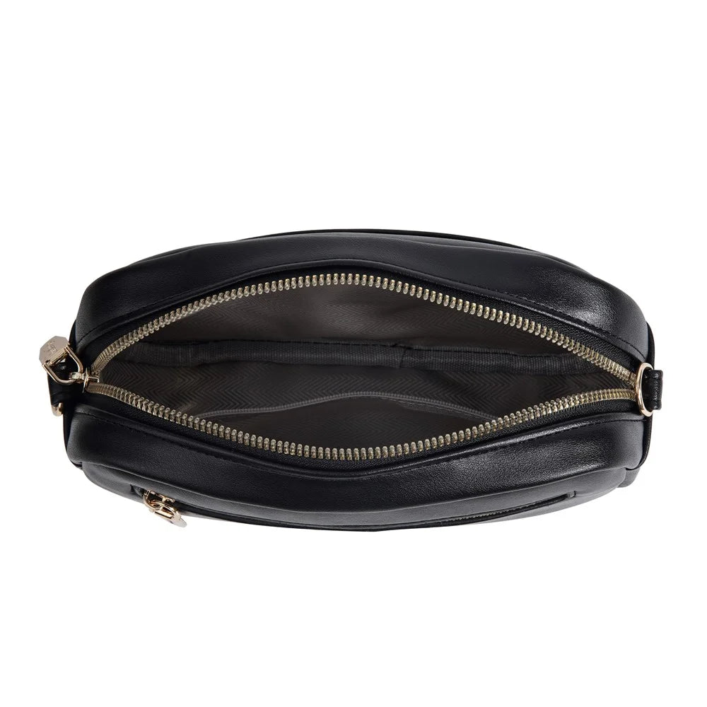 BAELLERRY N8938 PU Leather Crossbody Bag Fashion Shoulder Purse Large Capacity Phone Bag Casual - Black - 7