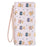 BAELLERRY N5588 Women's Slim Zipper Wallet Cute Bear Design PU Leather Long Purse Multi-Card Bag - Pink - 6