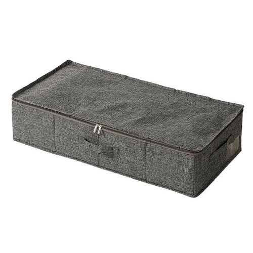76 x 38 x 17cm Bedroom Storage Box Organizer Clothes Pants Underwear Cotton Linen Container for Home / Dorm - Grey - 1