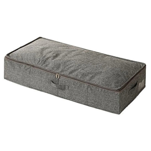 98 x 48 x 17cm Bedroom Storage Box Organizer Clothes Pants Underwear Cotton Linen Container for Home / Dorm - Grey - 1