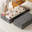 98 x 48 x 17cm Bedroom Storage Box Organizer Clothes Pants Underwear Cotton Linen Container for Home / Dorm - Grey - 6