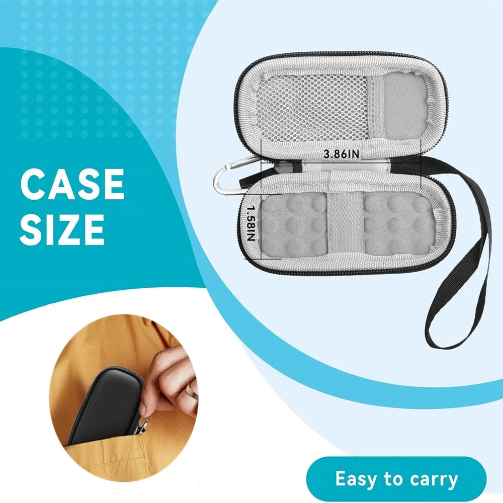 For Alivecor Kardiamobile ECG  /  Kardiamobile 6L EKG Heart Monitor Protective Case Travel Carrying Pouch - 3