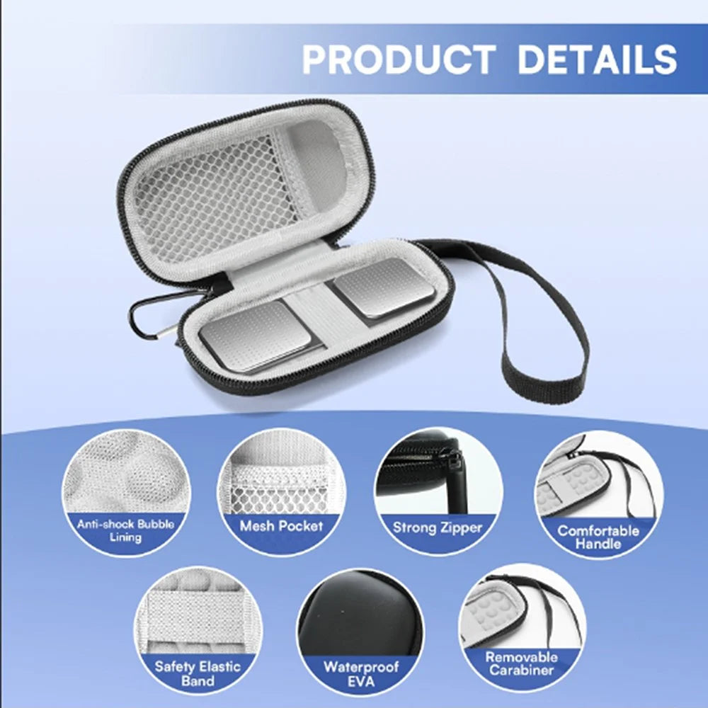 For Alivecor Kardiamobile ECG  /  Kardiamobile 6L EKG Heart Monitor Protective Case Travel Carrying Pouch - 7