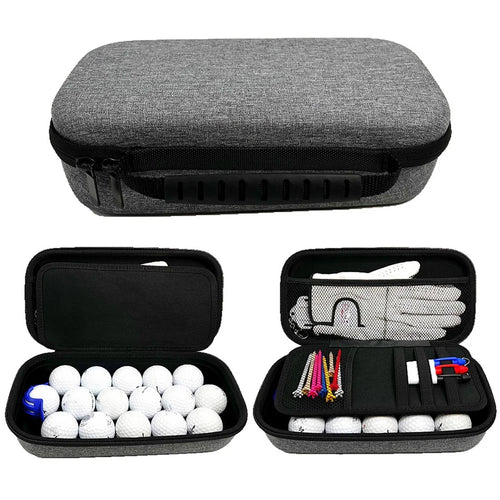 Golf Accessories Organizer Bag for Gloves Balls Tees Markers EVA Portable Storage Case - 1