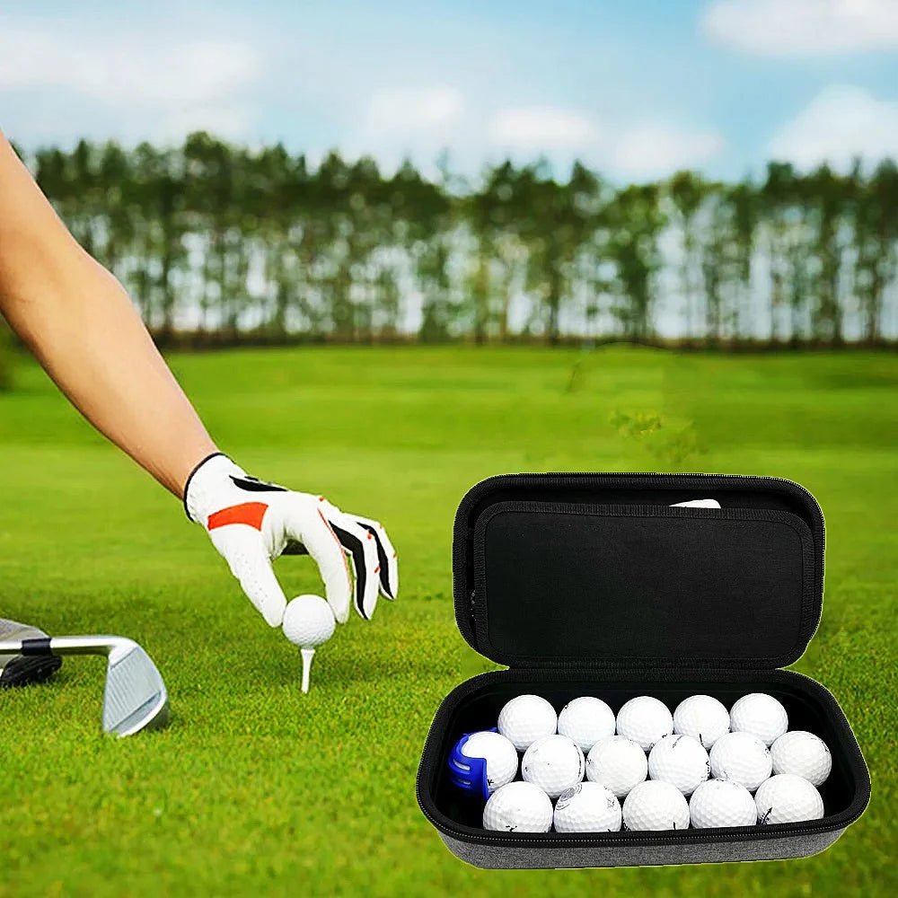 Golf Accessories Organizer Bag for Gloves Balls Tees Markers EVA Portable Storage Case - 3