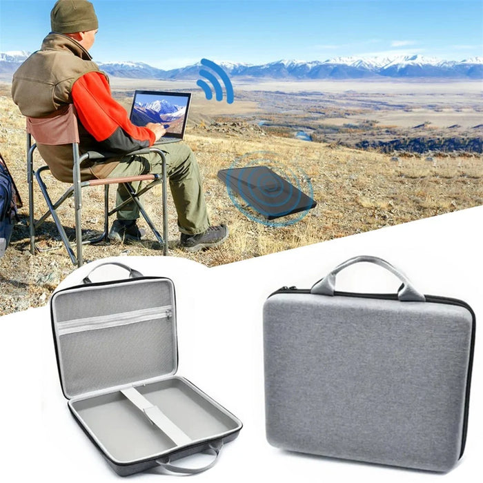 Portable EVA Hard Case for Starlink Mini Travel Organizer Storage Protective Bag with Carrying Handle - 2