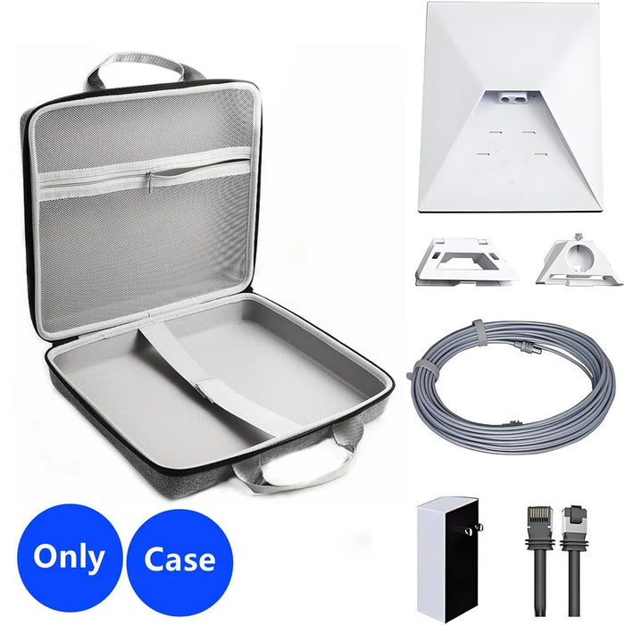 Portable EVA Hard Case for Starlink Mini Travel Organizer Storage Protective Bag with Carrying Handle - 4