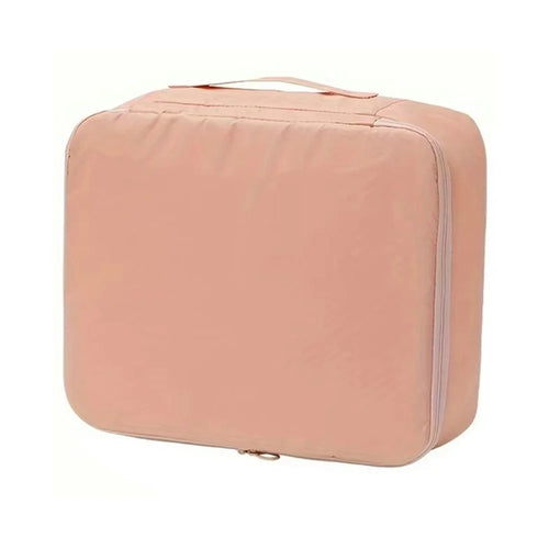 Size M Travel Underwear Organizer Portable Clothing Storage Bag Carry On Packing Cube - Pink - 1