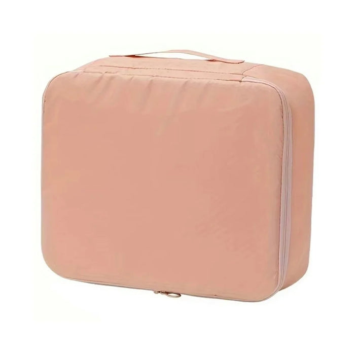 Size M Travel Underwear Organizer Portable Clothing Storage Bag Carry On Packing Cube - Pink - 1
