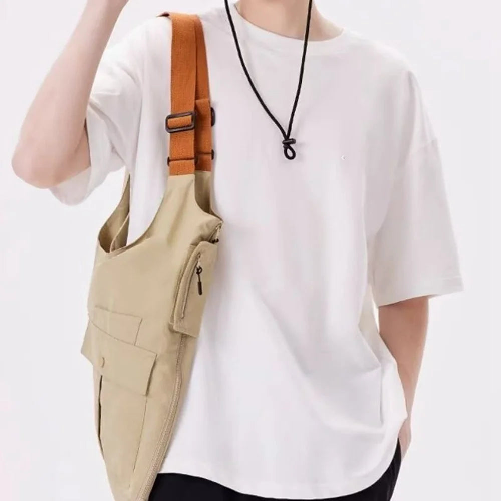 Multifunctional Vest Bag Outdoor Activities Oxford Cloth Single Shoulder Tote Bag Workwear Waistcoat, Size S - 3