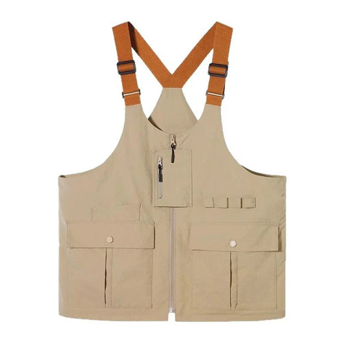 Multifunctional Vest Bag Outdoor Activities Oxford Cloth Single Shoulder Tote Bag Workwear Waistcoat, Size XL - 1