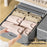 Size M Under Bed Storage Bag Transparent Window Foldable Clothes Organizer Pouch with Three-sided Handles - Grey - 4