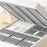 Size M Under Bed Storage Bag Transparent Window Foldable Clothes Organizer Pouch with Three-sided Handles - Grey - 7