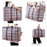 Size L Moisture Proof Grid Pattern Quilt Storage Bag for Moving Clothes Bedding Organization, 70 x 50 x 23cm - Black - 4