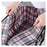 Size L Moisture Proof Grid Pattern Quilt Storage Bag for Moving Clothes Bedding Organization, 70 x 50 x 23cm - Black - 6