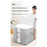 Size XL Transparent Window Non Woven Fabric Storage Bag for Clothes Bedding Organizer, 52 x 50 x 54cm - 4
