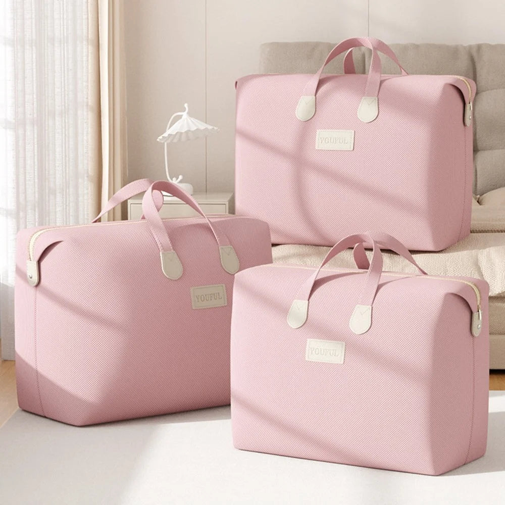 Size M Non Woven Fabric Storage Bag for Moving Packing Clothes Bedding Organizer with Reinforced Handles, 74 x 18 x 53cm - 6