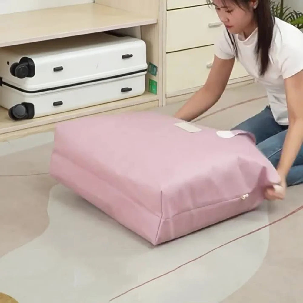 Size L Non Woven Fabric Storage Bag for Moving Packing Clothes Bedding Organizer with Reinforced Handles, 81 x 22 x 60cm - 3